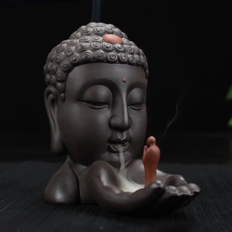 Brûle-encens Tête de Bouddha
