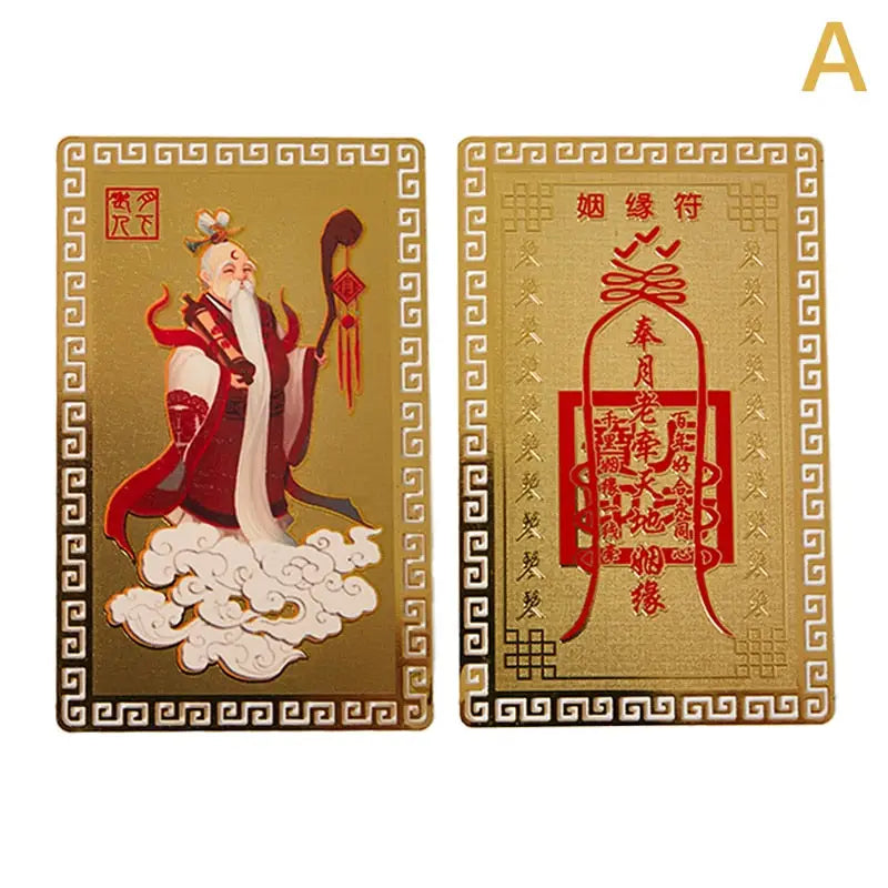 Collection cartes en cuivre Thangka Or -